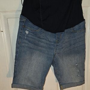 Isabel Maternity by Ingrid & Isabel Blue Jean Shorts